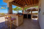 Palapa house El dorado San Felipe Baja mountain side rental - back side patio - BBQ area
